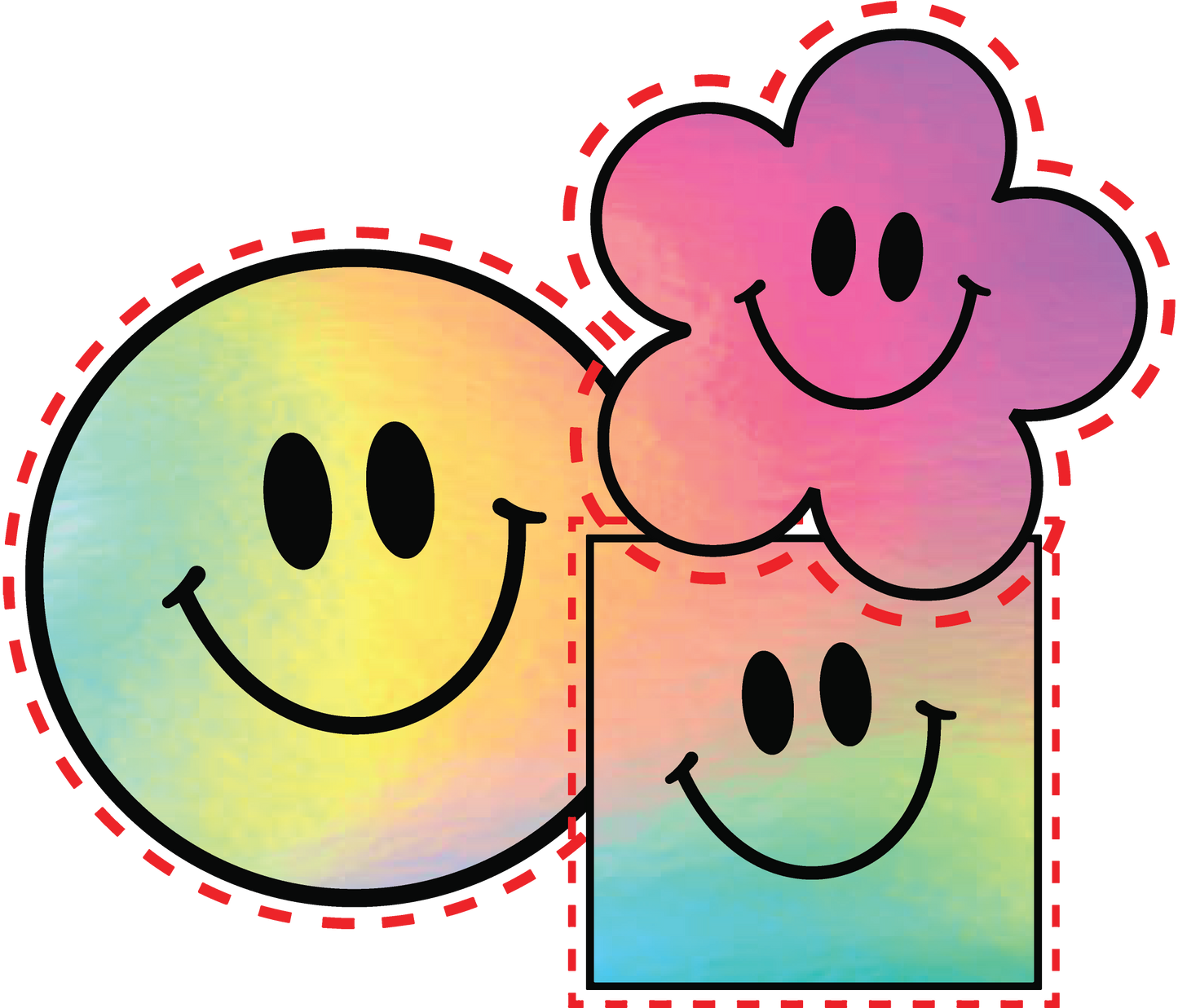 4in Holographic Stickers